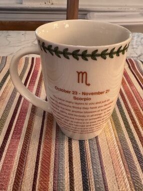 Pimpernel botanic garden zodiac mug, Scorpio, like new